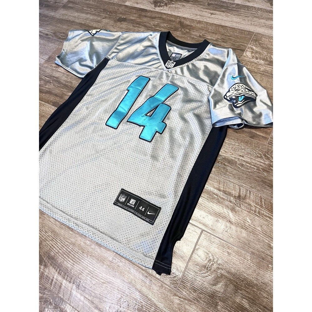Justin Blackmon Nike 14 Jacksonville Jaguars NFL Jersey Silver 44 M On Field